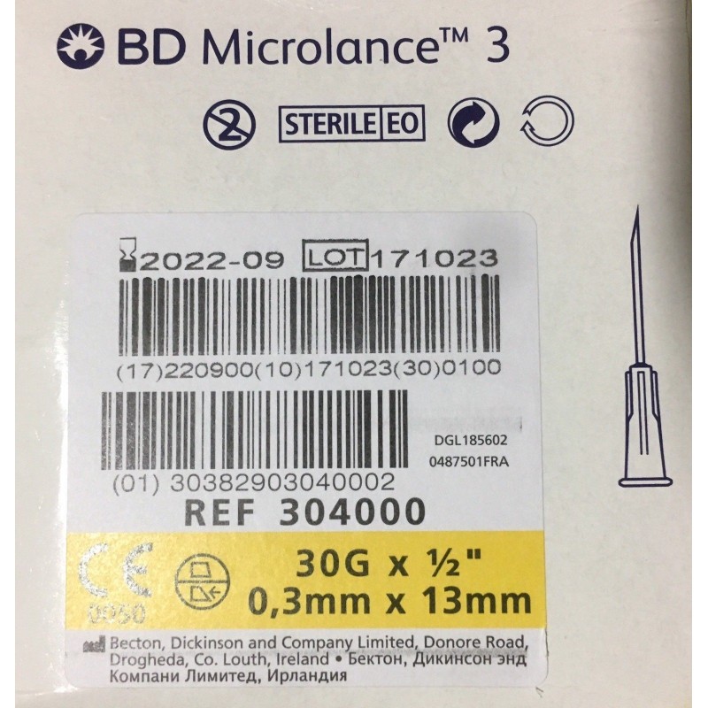 Aghi ipodermici speciali BD Microlance 30 G
